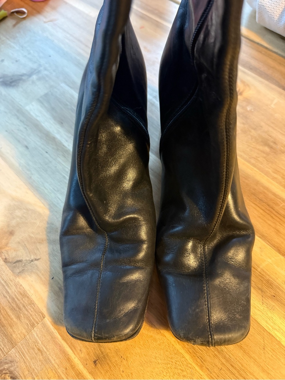 Vintage Coach Black Leather Mid-Calf Boots with Turnlock - Picture 4 of 6